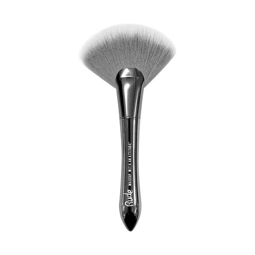 Rude Cosmetics Silver Bullet Large Fan Brush Makeup Brushes