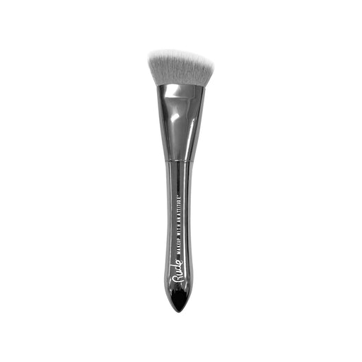 Rude Cosmetics Silver Bullet Flat Angled Buffer Brush Makeup Brushes