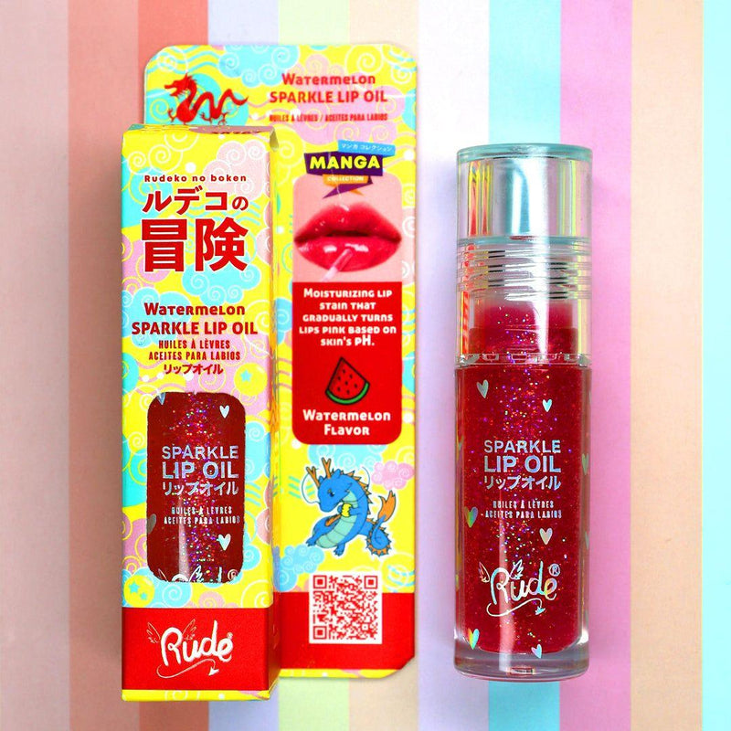 Rude Cosmetics Manga Collection Sparkle Lip Oil Lip Balms & Treatments