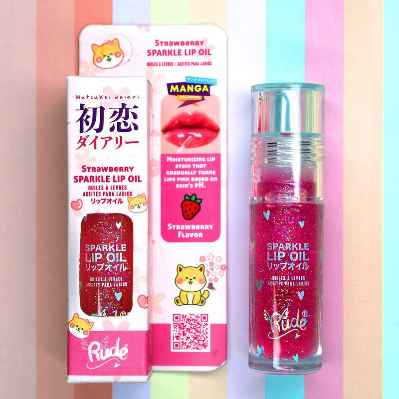 Rude Cosmetics Manga Collection Sparkle Lip Oil Lip Balms & Treatments