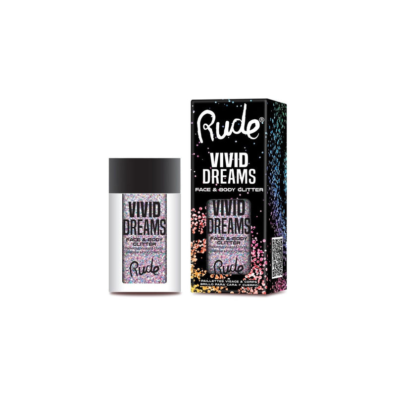 Rude Cosmetics Vivid Dreams Face & Body Glitter Loose Glitter & Pigments