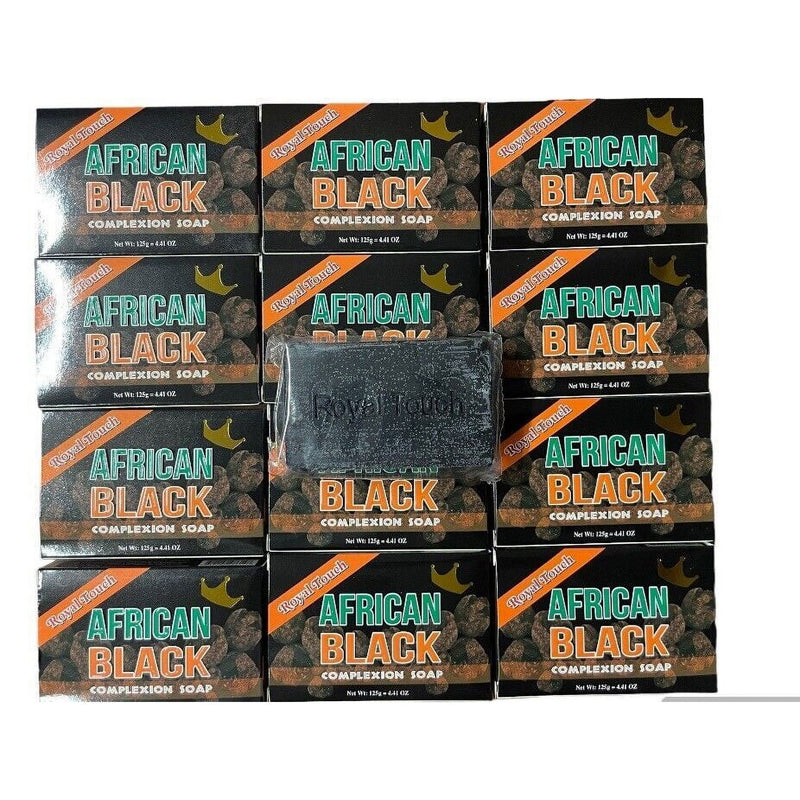 Royal Touch African Black Complexion Soap { PACK OF 12 } 125g EACH