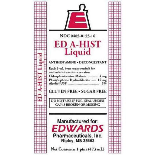 Ed A-hist Dm Ed A-hist Dm Ed-A-Hist Liquid Banana Flavor - 16 Oz Medicine & Drugs