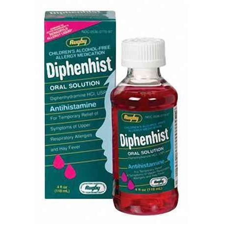 Rugby Rugby Diphenhist 12.5mg/5ml Liquid - 120 Ml Rugby White Smoke