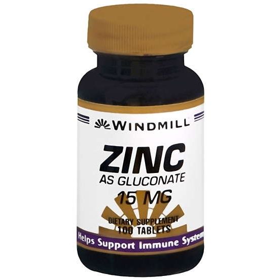 Windmill Windmill Zinc As Gluconate 15 Mg Vitamins & Supplements