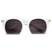 zeroUV Trendy Women's Fashion Half Frame Cat Eye Sunglasses 9651 Sunglasses