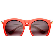 zeroUV Trendy Women's Fashion Half Frame Cat Eye Sunglasses 9651 Sunglasses