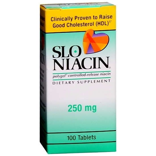 Slo Niacin Slo Niacin 250 Mg Tablets Vitamins & Supplements Lavender