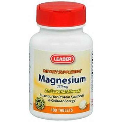 Leader Leader Vitamin Magnesium 250mg - 100 Tabs Vitamins & Supplements