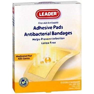 Leader Leader Antibacterial Bandage - 3" X 4" Medical Tape & Bandages