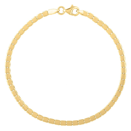 Bids.com 14k Yellow Gold 7 inch Mini Cube Bracelet (2.60 mm) Bracelets