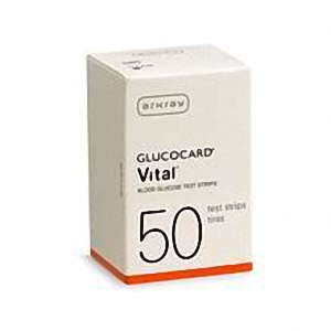 Arkray Arkray Glucocard Vital - 50 Test Stips Blood Glucose Test Strips