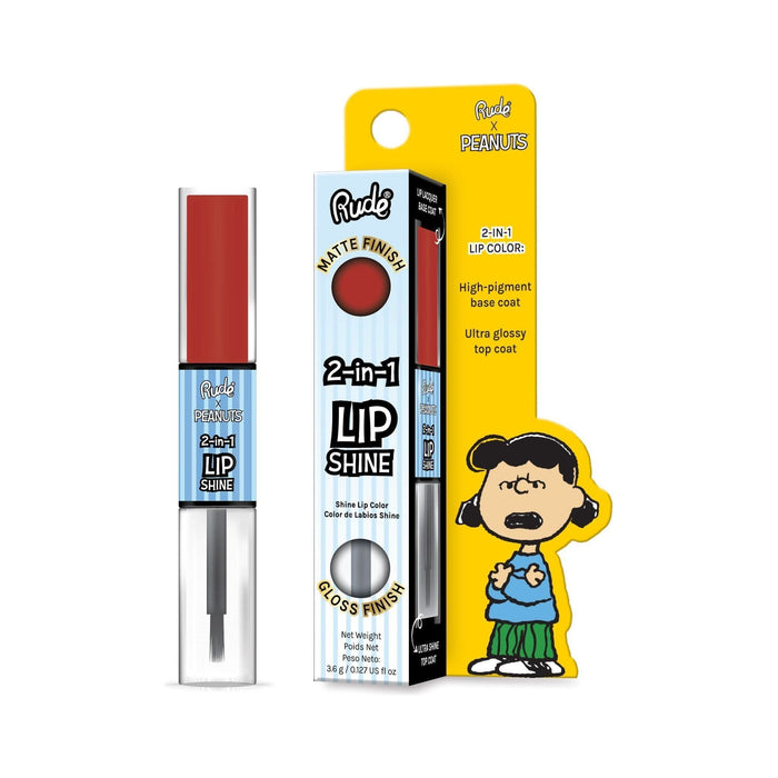 Rude Cosmetics - Rude Cosmetics - Peanuts 2-In-1 Lip Shine