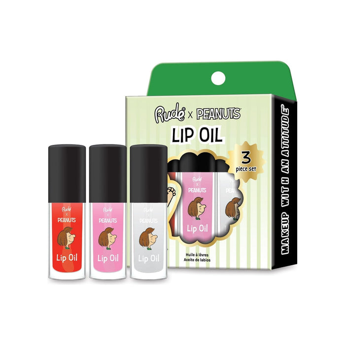 Rude Cosmetics - Rude Cosmetics - Peanuts Lip Oil - 3 Piece Set