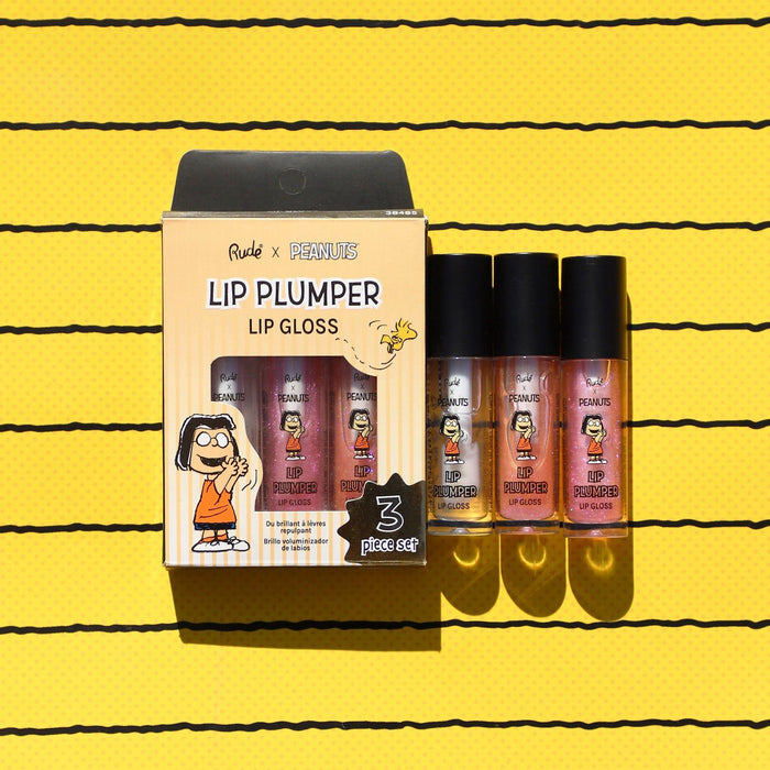 Rude Cosmetics - Rude Cosmetics - Peanuts Lip Plumper Gloss - 3 Piece Set