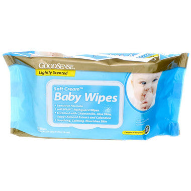 Share Share GoodSense Soft Cream Baby Wipes, Lightly Scented Baby Wipes White Smoke