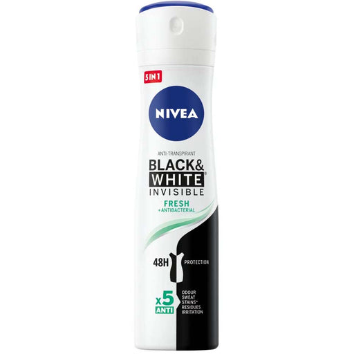 Nivea Nivea Deodorant Spray Invisible Black & White Fresh 150Ml Deodorant