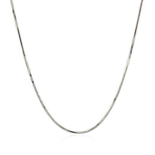 Bids.com 14k White Gold Adjustable Snake Chain 0.85mm Necklaces