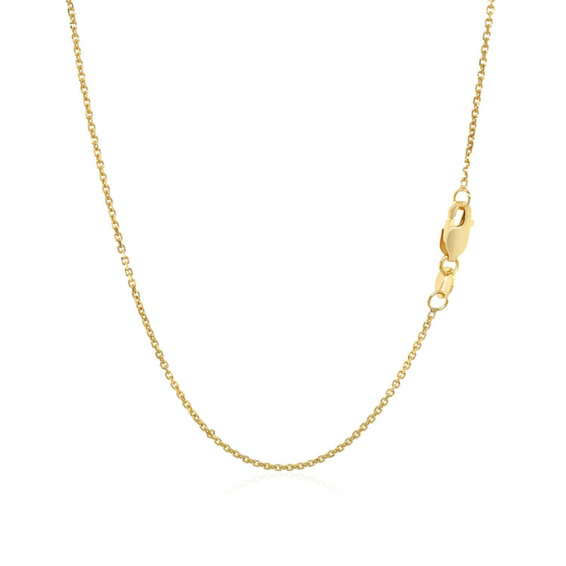 Bids.com 10k Yellow Gold Cable Chain 1.1mm Necklaces