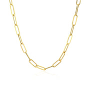 Bids.com 14K Yellow Gold Wide Paperclip Chain (3.3mm) Necklaces