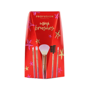 Profusion Cosmetics Crimson Mini Brushes – 5-Piece Mini Brush Set Brush