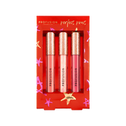 Profusion Cosmetics Crimson Perfect Pout – 3-Piece Lip Gloss Set Lips