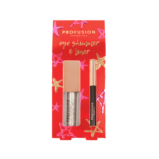 Profusion Cosmetics Crimson Eye Shimmer & Eye Liner – 2-Piece Set Eye