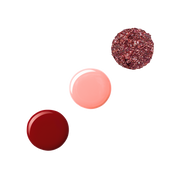 Profusion Cosmetics Crimson Gel Nails – 4-Piece Nail Polish Set with Top Coat Nail Polishes