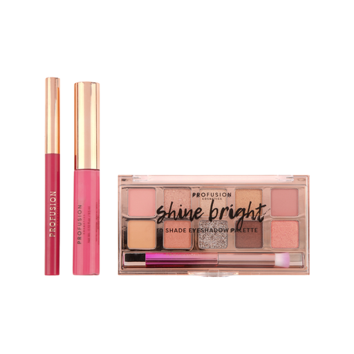 Profusion Cosmetics Crimson Star Struck – 4-Piece Face and Eye Set Eye