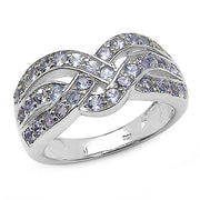 Bids.com 1.26 Carat Genuine Tanzanite .925 Sterling Silver Ring Rings
