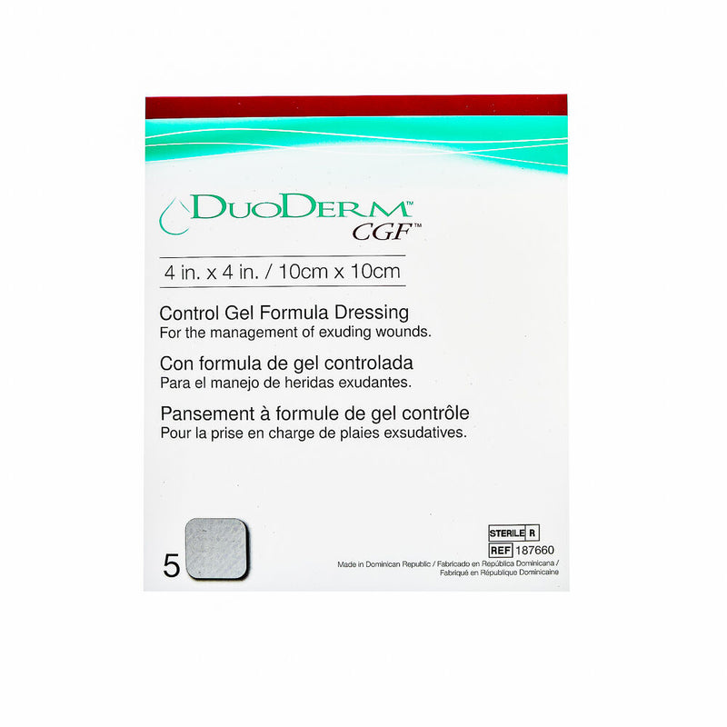 Convatec ConvaTec DuoDERM® CGF® Sterile Hydrocolloid Dressing – 4" x 4" First Aid