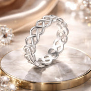 Bids.com 925 Sterling Silver and White Gold 0.5cm Ring Size 6.0 Rings