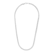 Bids.com Sterling Silver Rhodium Plated Mariner Chain 5.6mm Necklaces