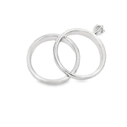 Bids.com Diamond Engagement Ring Set Sterling Silver 14KT Gold Rings