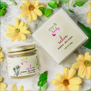 Green + Lovely Salve with added Comfrey, Healing, Organic Skin Cream {glass} Nature's Herbal Calendula Salve. Healing Ointment.