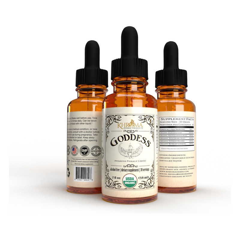 Khroma Herbal Products Goddess - Organic Female Blend Supplements