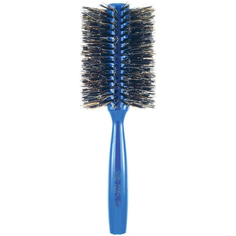 Creative Pro Hair Tools Ariel Blue Italian 3ME Round Boar Bristle Hair Brush Hair Brush
