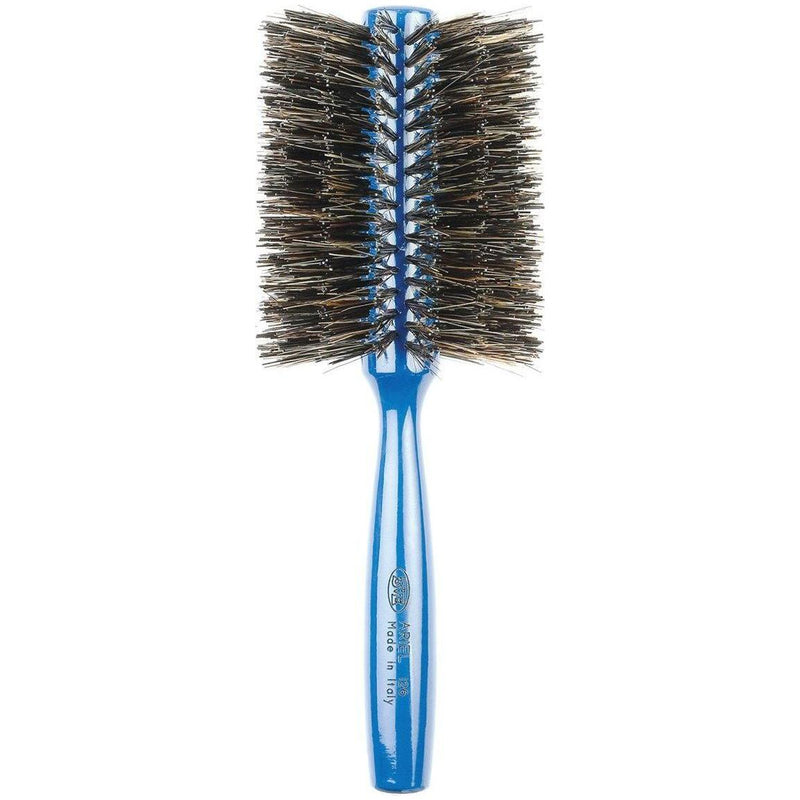 Creative Pro Hair Tools Ariel Blue Italian 3ME Round Boar Bristle Hair Brush Hair Brush