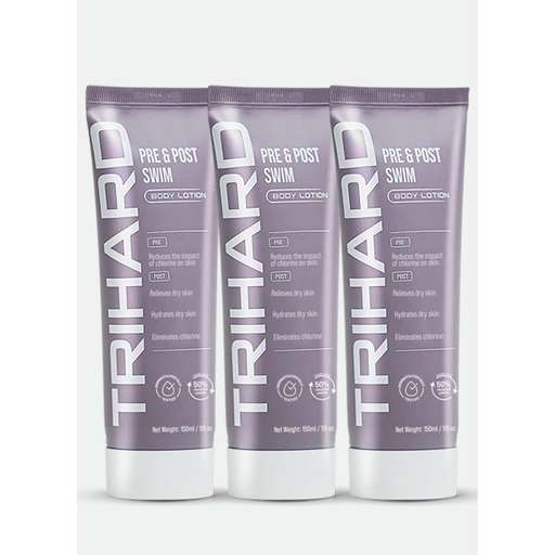 TRIHARD Pre & Post Swim Body Lotion - Pack Of Three Pre-Built Bundle
