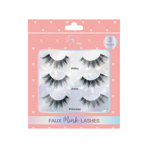 Prolux Cosmetics 3 Pair Faux Mink Lashes Set