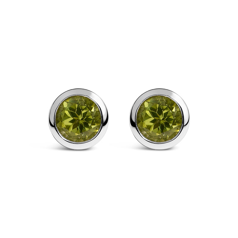 Bids.com .925 Sterling Silver 6MM Bezel Set Created Purple Amethyst Solitaire Stud Earrings Earrings