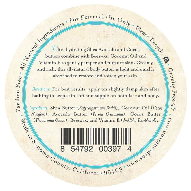 Soap Cauldron Body Butter Unscented Body Butter