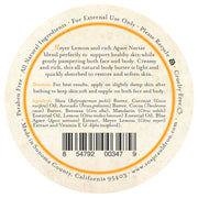 Soap Cauldron Body Butter Meyer Lemon & Agave Body Butter