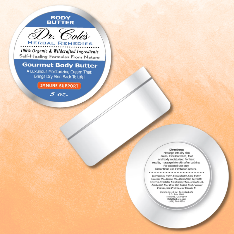 COLEHERBALS 37 - Dr. Cole's Gourmet Body Butter - IMMUNE SUPPORT Herbal