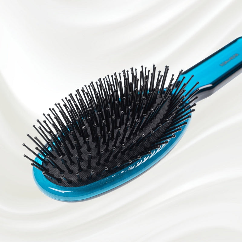 All Seasons Synthetic Pin Hair Brush - Pneumatic Cushion for Thick & Coarse Hair