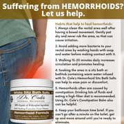 COLEHERBALS LLC 03 - Dr. Cole's Hemorrhoid Salts White Herbal Lavender