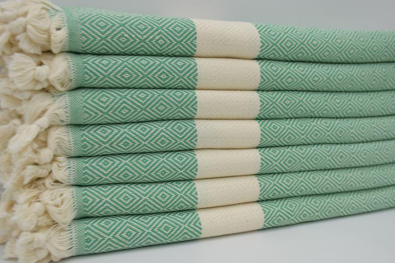 VENICE GREEN TURKISH TOWEL