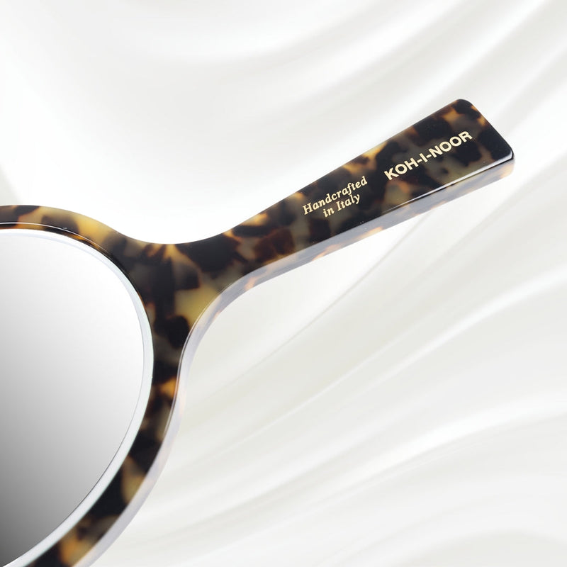 Luxury Hand Mirror - Garden Green Acetate with German Glass