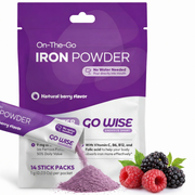 Go Wise Gentle Iron Supplement for Women and Men (No Water Needed) Iron Supplement