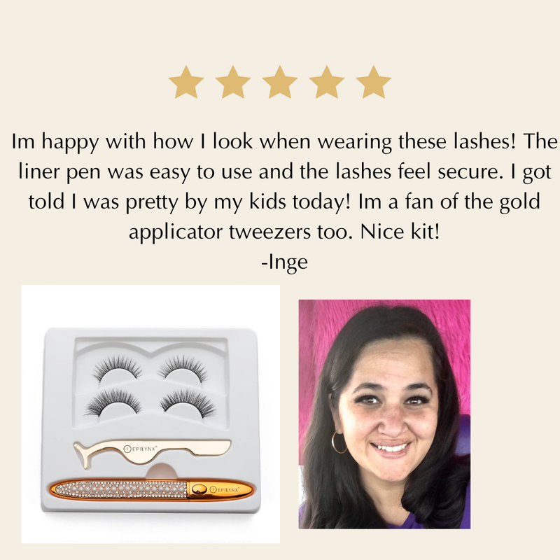 EpiLynx No-Glue Lash Kit – Waterproof Liner, Reusable Lashes & Vegan Formula